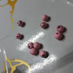 Piedras Howlita rosa 6 mm