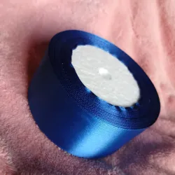 Rollo Cinta de satín 4 cm azul rey