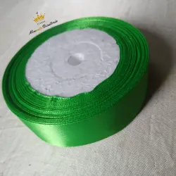 Rollo Cinta satín 2.5 cm verde