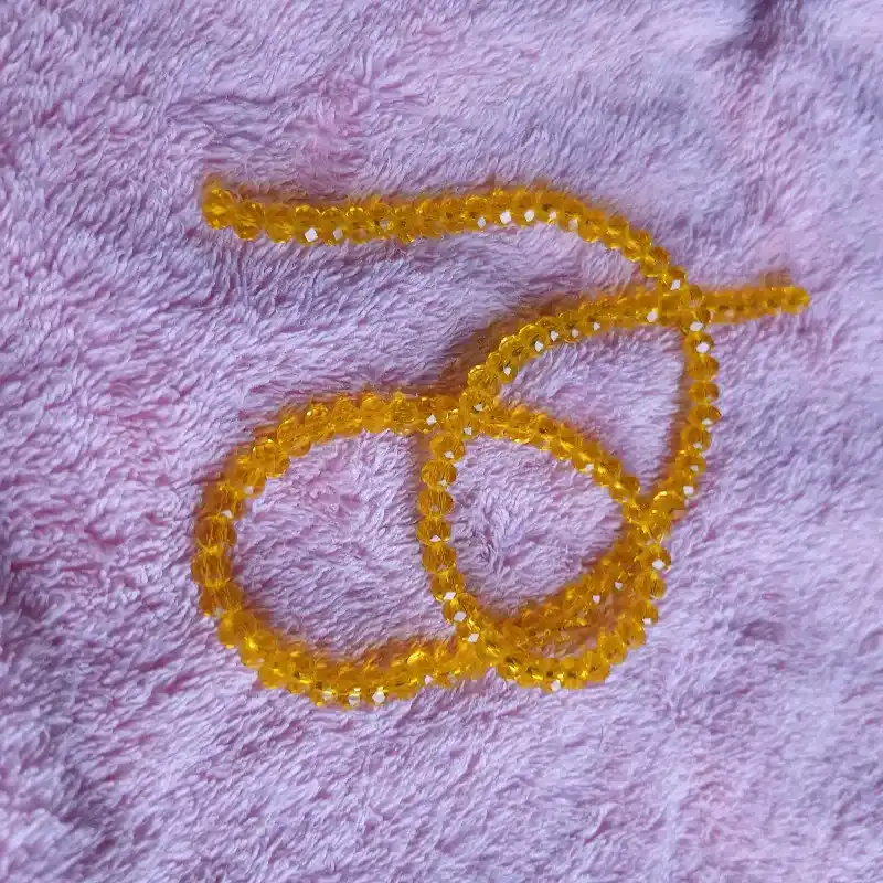 Swaroski sueltos 4mm amarillo oscuro transparente