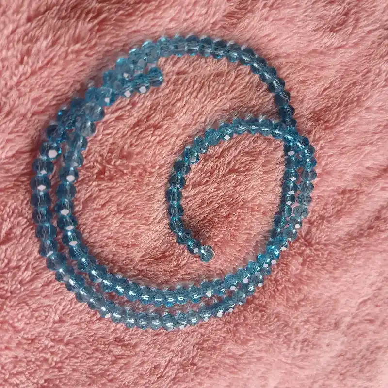 Swaroski tira 4mm azul claro