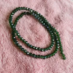 Swaroski tira 4mm verde botella transparente