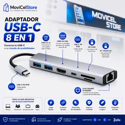 ADAPTADOR TIPO - C (8 en 1)