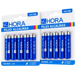 Pilas 1Hora / AA                    Equiv ≈  3 USD