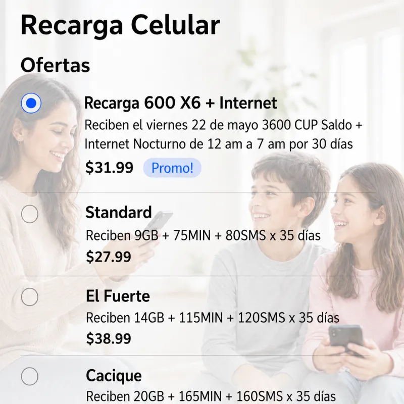 RECARGA INTERNACIONAL