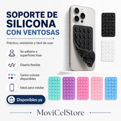 Ventosa de Silicona para Celulares 
