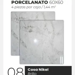 Losas Porcelanato Brillo Cosa Nikel