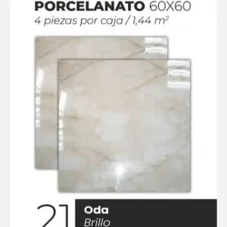 Losas Porcelanato Brillo Oda