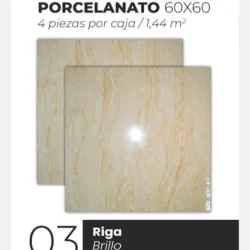 Losas Porcelanato Brillo Riga