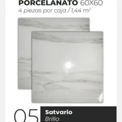 Losas Porcelanato Brillo Satvario 