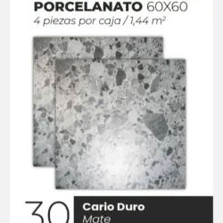 Losas Porcelanato Mate Cario Duro 