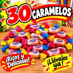 30 caramelos