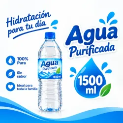 Agua mineral 1lt y medio