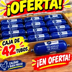 Caja de tubos de picadillo 42 unidades
