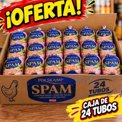 Caja de tubos de spam 24 unidades