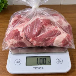 Carne de cerdo limpia x lb
