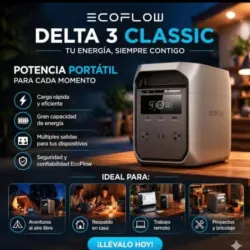 Estación de energía ecoflow Delta 3 Classic
