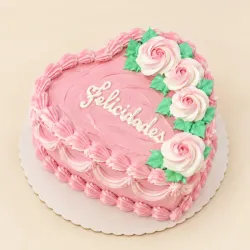 Kake en forma de corazon