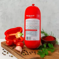 Mortadela con pimiento dulce