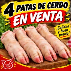 4 patas de Cerdo 