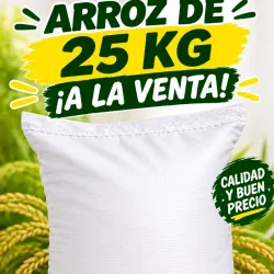 Saco arroz 25 kg