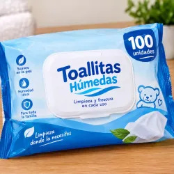 Toallitas húmedas 100u