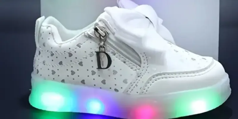 Tenis con luces al tacto para niñas 