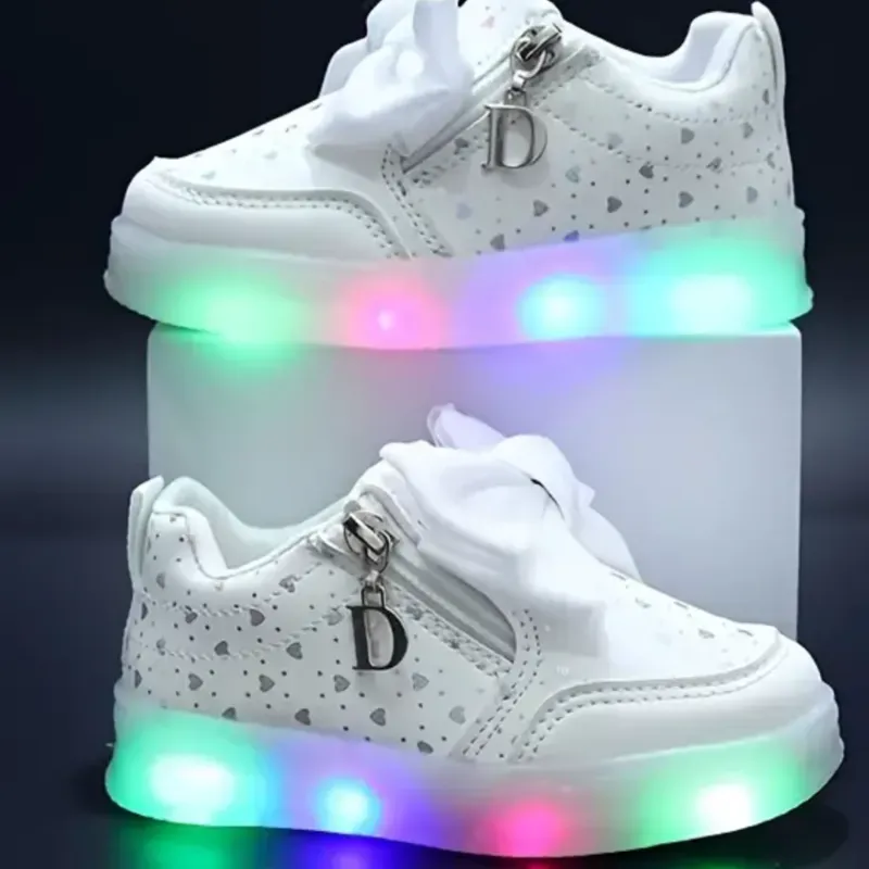 Tenis con luces al tacto para niñas 
