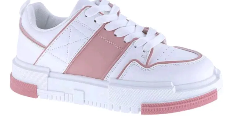 Tenis de moda para dama suela gruesa 