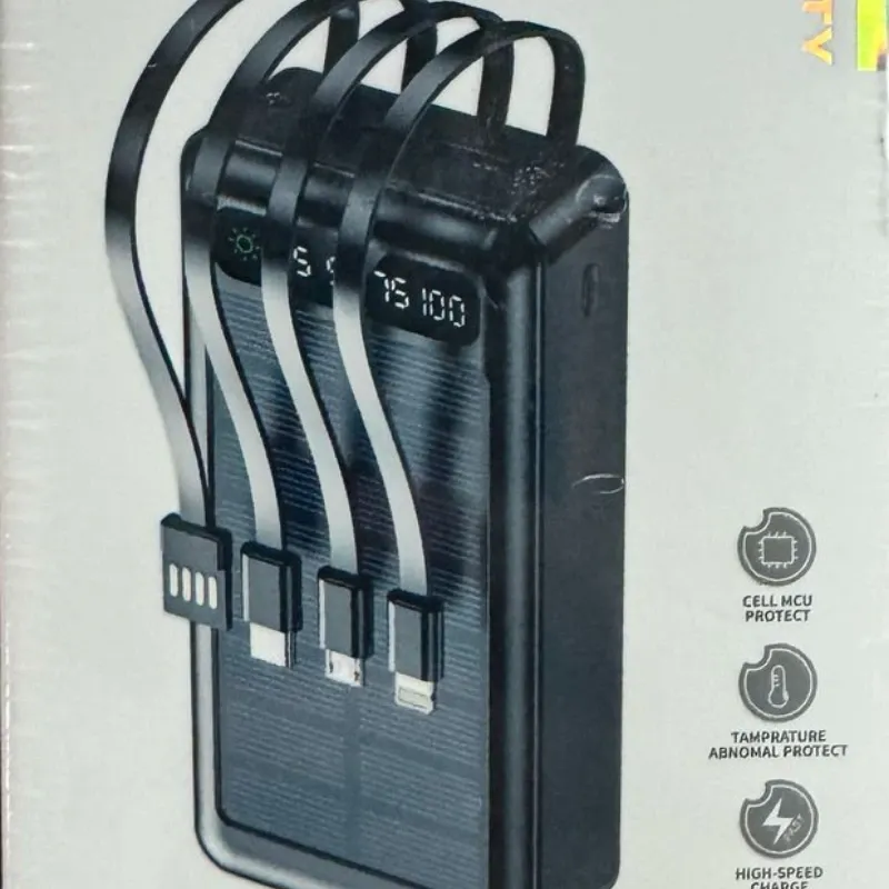 Cargador portatil 30000mah carga solar