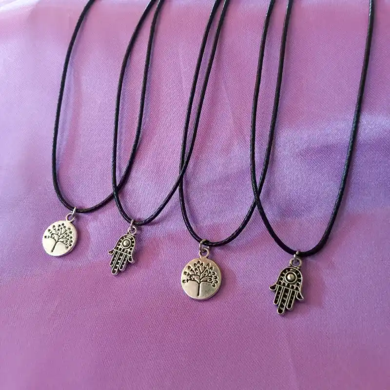 Collar Mano de Fátima y Árbol de la vida