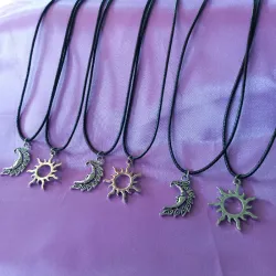 Collar pareja sol y luna