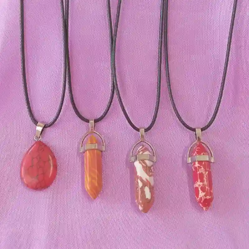 Cuarzo rojo y naranja