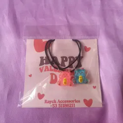 Pareja de collares de ositos