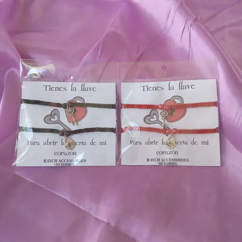 Pulseras candado y llave