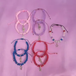Pulseras con cuentas de cristal