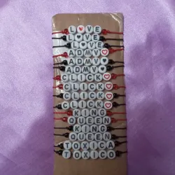 Pulseras de letras