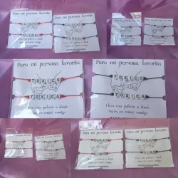 Pulseras en pareja con nombres