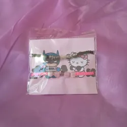 Pulseras tejidas batman · hello kitty