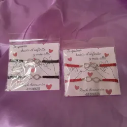 Pulseras tejidas infinito
