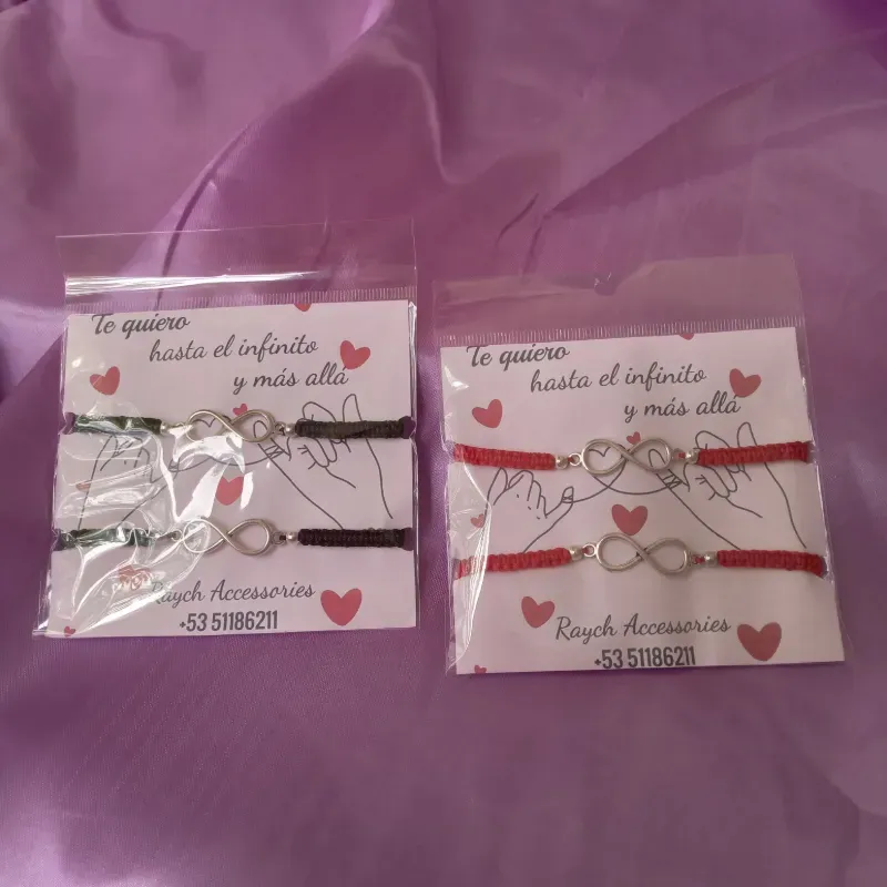 Pulseras tejidas infinito