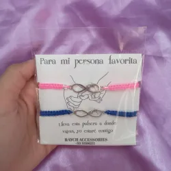 Pulseras tejidas infinito