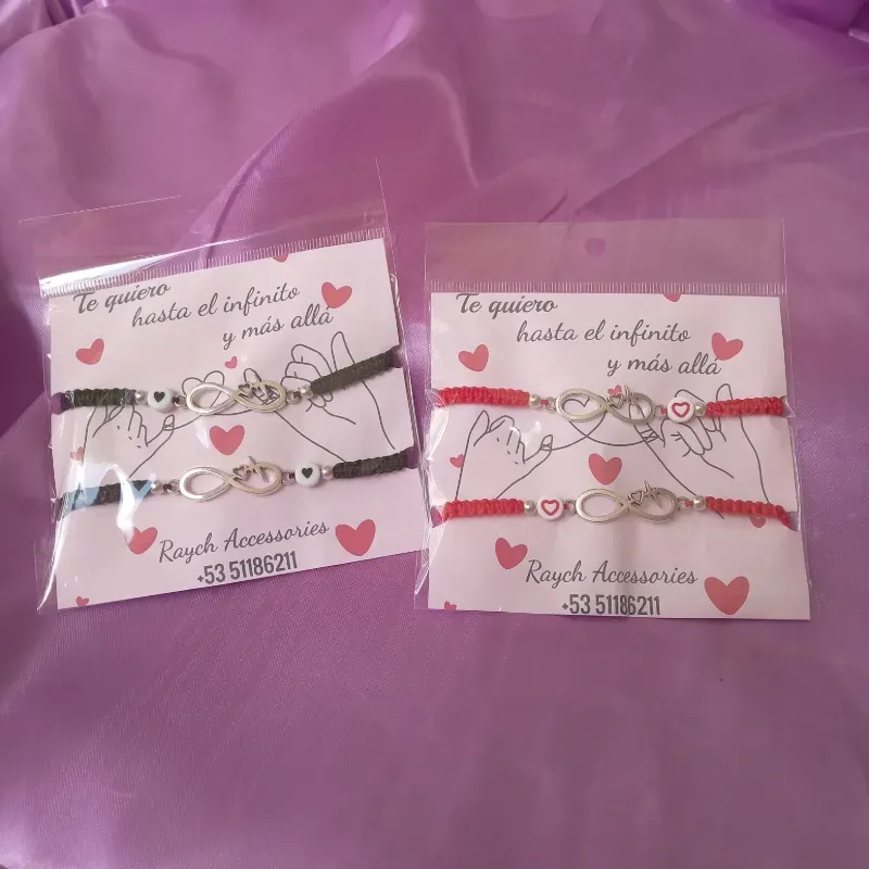Pulseras tejidas infinito
