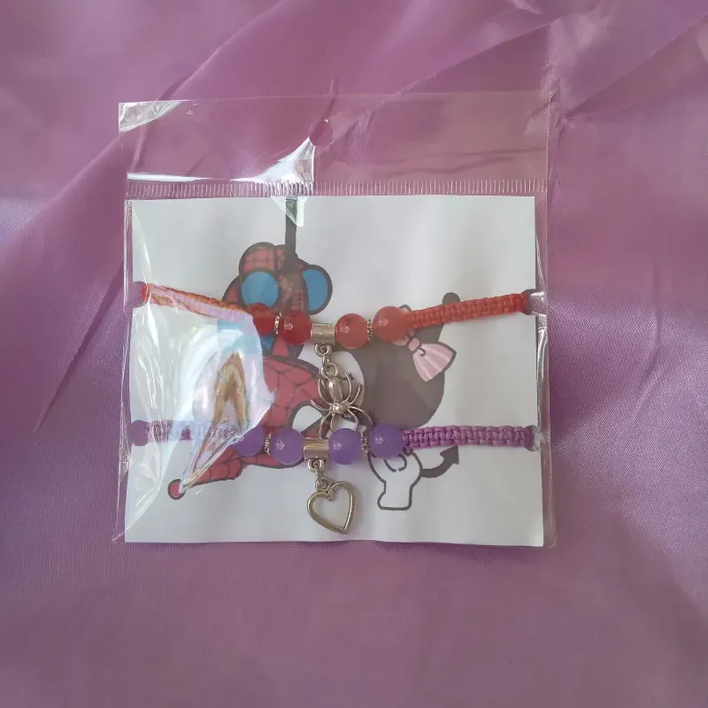 Pulseras tejidas spiderman · kuromi