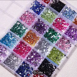 Caja de Piedras de diferentes colores 
