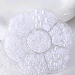 Estuche de Medias Perlas Blancas 