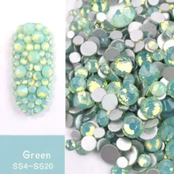 Estuche de Piedra Opal Verdes