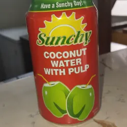 Agua de coco con pulpa