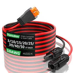 20 metros de cable (10+)(10-) conector XT60i-MC4