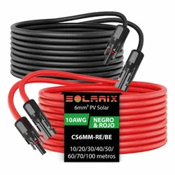 Cable fotovoltaico 10 AWG 1x6mm
